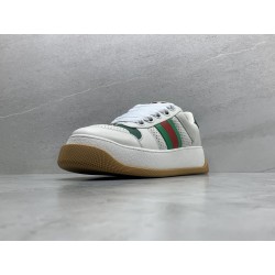 GT Gucci Screener Trainer With Web White 771457 AAC0S 9063