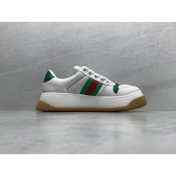 GT Gucci Screener Trainer With Web White 771457 AAC0S 9063