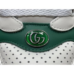 GT Gucci Screener Trainer With Web White 771457 AAC0S 9063