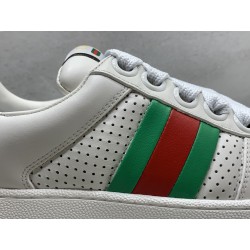 GT Gucci Screener Trainer With Web White 771457 AAC0S 9063