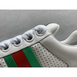 GT Gucci Screener Trainer With Web White 771457 AAC0S 9063