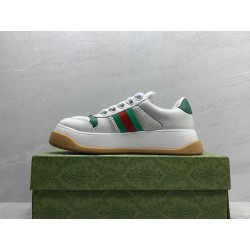 GT Gucci Screener Trainer With Web White 771457 AAC0S 9063