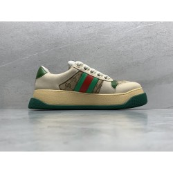 GT Gucci Screener Trainer With Web Beige