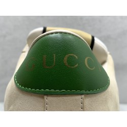 GT Gucci Screener Trainer With Web Beige