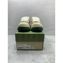 GT Gucci Screener Trainer With Web Beige