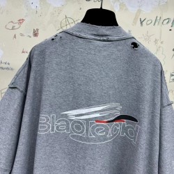 GT Balenciaga AI GENERATED Two Side Wear Tshirt  Grey