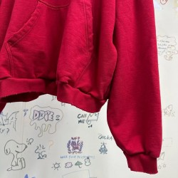 GT Balenciaga 23FW Kisses Oversize Hoodies Red