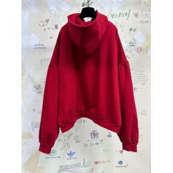 GT Balenciaga 23FW Kisses Oversize Hoodies Red