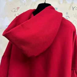 GT Balenciaga 23FW Kisses Oversize Hoodies Red