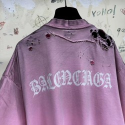 GT Balenciaga  Back Letter Vintage T-shirt