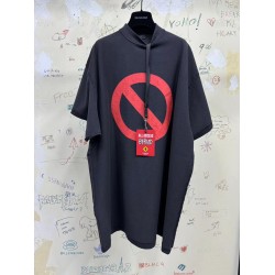 GT Balenciaga Music | Bfrnd Series Inside-Out T-shirt Oversized In Black Faded