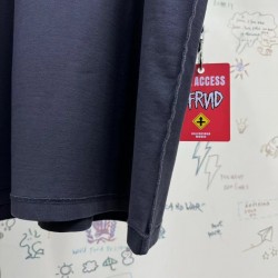 GT Balenciaga Music | Bfrnd Series Inside-Out T-shirt Oversized In Black Faded
