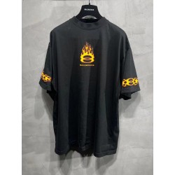 GT Balenciaga  Men'S Burning Unity T-shirt  In Black