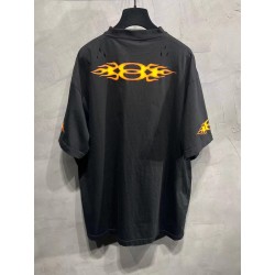 GT Balenciaga  Men'S Burning Unity T-shirt  In Black
