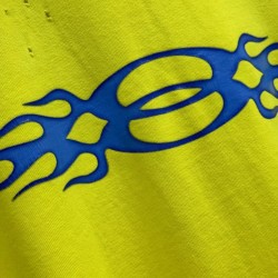 GT Balenciaga Men'S Burning Unity T-shirt In Yellow