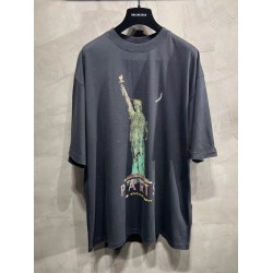 GT Balenciaga Paris Libery T-shirt In Black