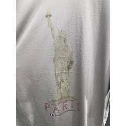 GT Balenciaga Paris Libery T-shirt In Off White