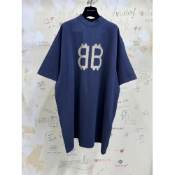 GT Balenciaga Crypto Oversized Tee Blue