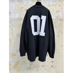 GT Balenciaga Men's Basketball Series Long Sleeve T-shirt  In  Black