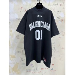 GT Balenciaga Men's Basketball Series Oversized T-shirt In Black