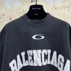 GT Balenciaga Men's Basketball Series Oversized T-shirt In Black