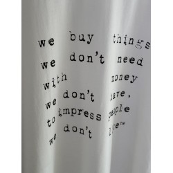 GT Vetements White Tee With Letter