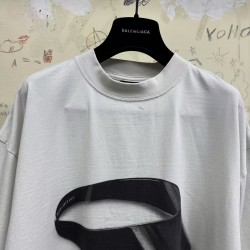 GT Balenciaga Men's 360 Sunglasses T-shirt in Dirty White
