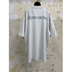GT Balenciaga Men's 360 Sunglasses T-shirt in Dirty White