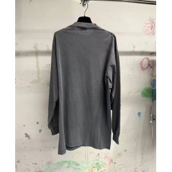 GT Balenciaga Men's Tbilisi Long Sleeve T-shirt in Black