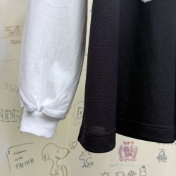 GT Balenciaga Men's Basketball Series - Layered Long Sleeve T-shirt in Black/white