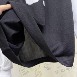 GT Balenciaga Men's Basketball Series - Layered Long Sleeve T-shirt in Black/white