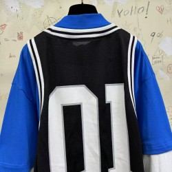 GT Balenciaga Men's Basketball Series - Layered Long Sleeve T-shirt in Black/white