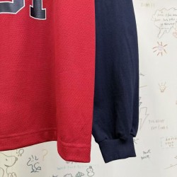 GT Balenciaga Men's Basketball Series Layered Long Sleeve T-shirt in Red/black