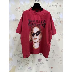 GT Balenciaga Isabelle Boxy T-shirt in Faded Red