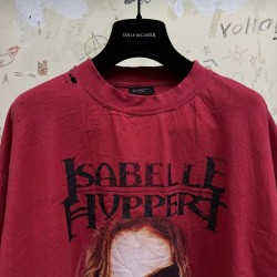 GT Balenciaga Isabelle Boxy T-shirt in Faded Red