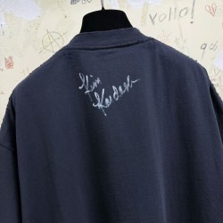 GT Balenciaga  Kim K T-shirt in Faded Black