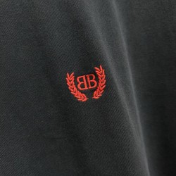 GT Balenciaga Men's Laurel Classic T-shirt in Faded Black