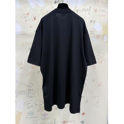 GT Balenciaga  Men's Nano Bb T-shirt  in Black Faded