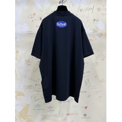 GT Balenciaga  Men's Balenciaga I Scholl T-shirt in Black Faded