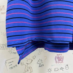 GT Balenciaga Laurel Classic Fitted Polo in Blue/pink/black