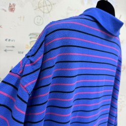 GT Balenciaga Laurel Classic Fitted Polo in Blue/pink/black