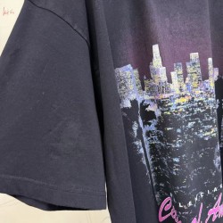 GT Balenciaga City Of Angels T-shirt  in Black Faded