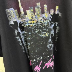 GT Balenciaga City Of Angels T-shirt  in Black Faded