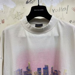 GT Balenciaga City Of Angels T-shirt in Dirty White