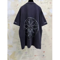 GT Balenciaga Men's Balenciaga I Automobili Lamborghini T-shirt in Black Faded