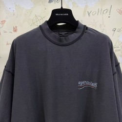GT Balenciaga Political Campaign Inside-out T-shirt in Black/white/red