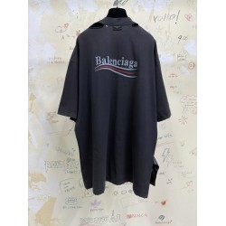 GT Balenciaga Political Campaign Inside-out T-shirt in Black/white/red