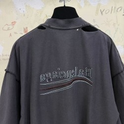 GT Balenciaga Political Campaign Inside-out T-shirt in Black/white/red