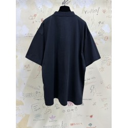 GT Balenciaga Airport Tag T-shirt  in Faded Black