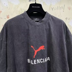GT  Balenciaga I Puma T-shirt in Black Faded